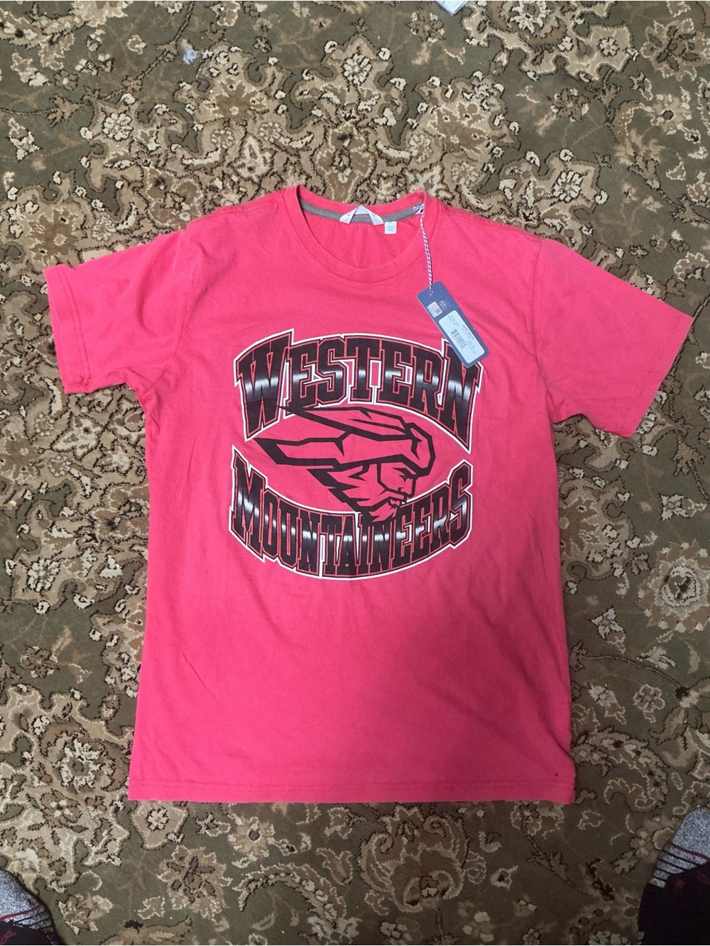 Western Mountaineers Men's Short Sleeve Tee - Pink